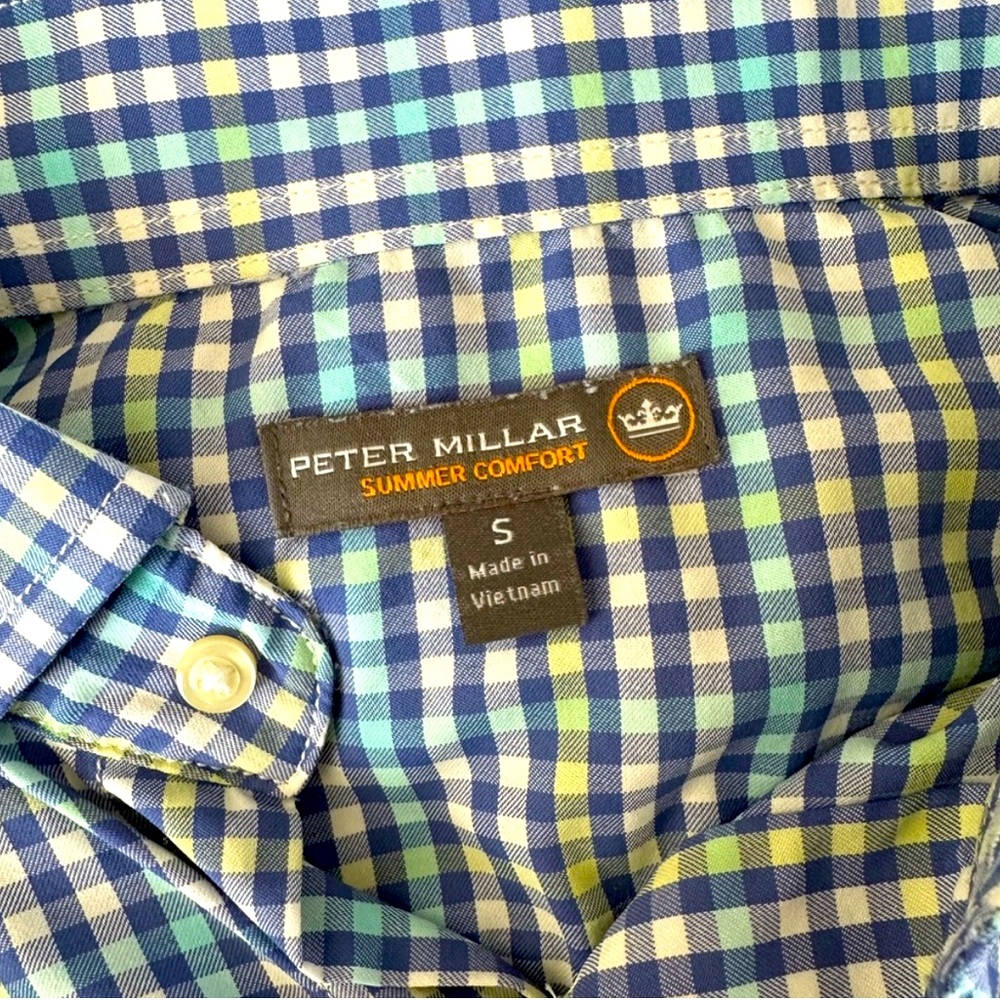 Peter Millar Plaid Men's Shirt - Picture 5 of 6